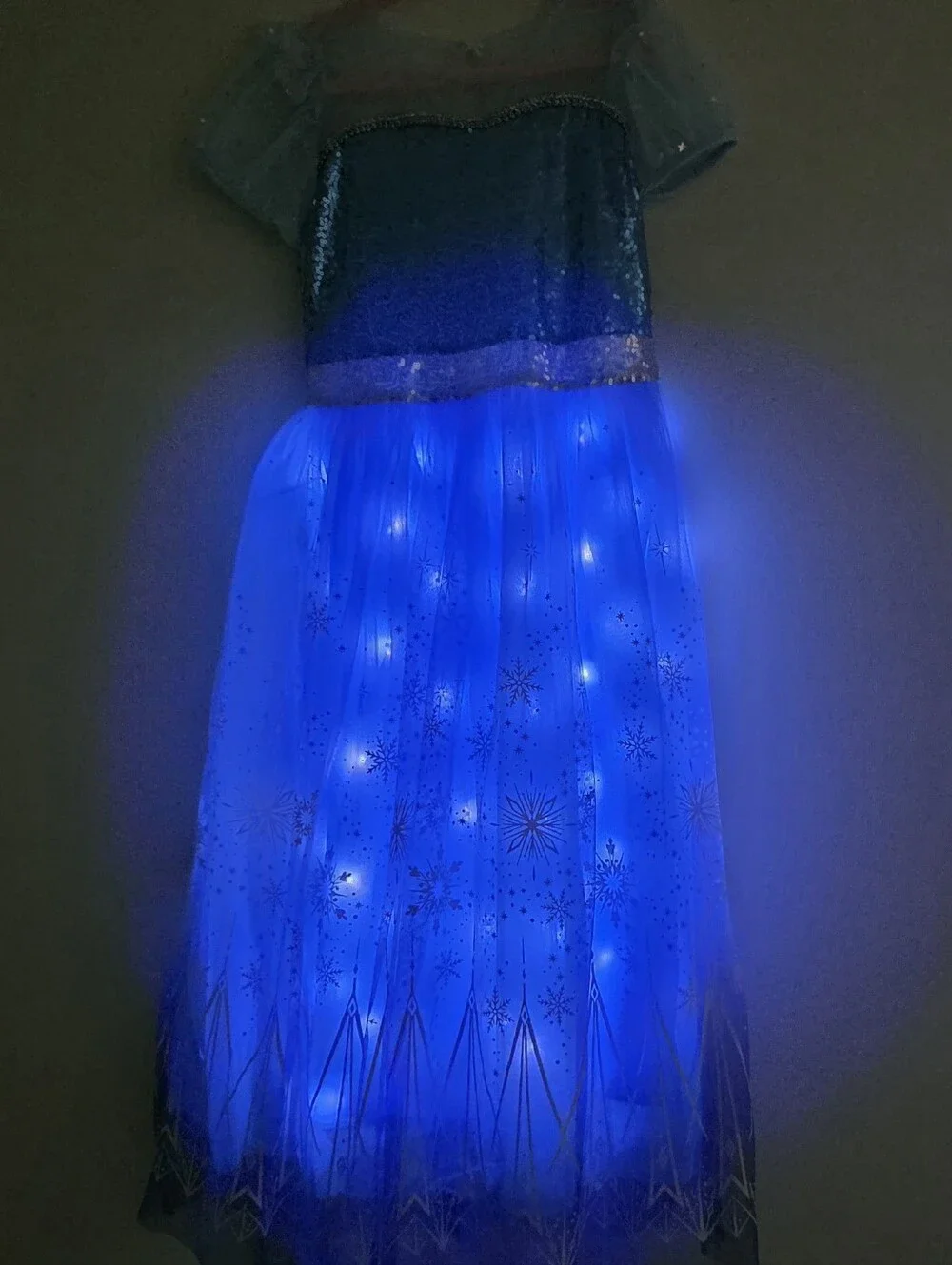 NEW NEVER WORN Light-up Elsa Princess Gown
